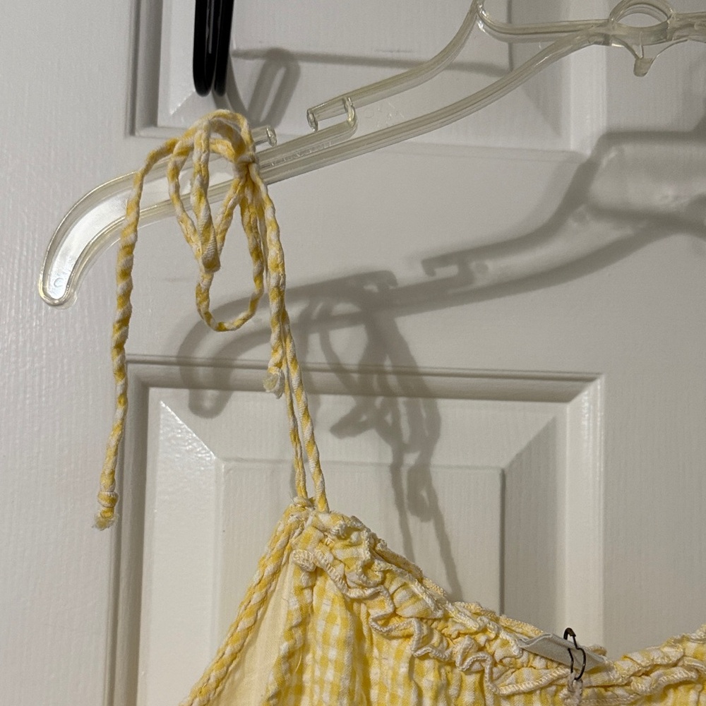 Jessica Simpson Light Yellow Tiered Maxi Dress - Picture 4 of 10